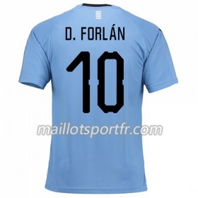 Maillot de Foot Uruguay D.Forlan 10 Domicile Coupe du monde 2018